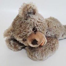 Steiff Floppy Zotty Bear Rattle in Paw Sleeping Button Vintage 28 cm Germany - £78.34 GBP