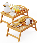 2 Pack Breakfast in Bed Tray for Eating, 16.92 X 12.6 Inch Bed Table Tra... - $59.49