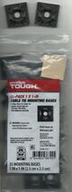 25 Cable Tie Mounting Bases Self Adhesive Black 1" x 1" Hyper Tough XLSA... - $19.77