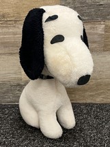 Snoopy Plush 1968 Determined Productions 12&quot; Sitting Soft Toy ~ Vintage - £15.45 GBP