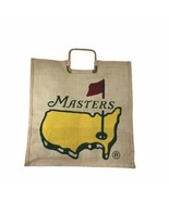 Masters PGA Tournament Golf Bag Tote Jute National Burlap Official Carry... - $28.30 CAD