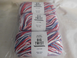 Big Twist Cotton Multi America lot of 3 dye Lot CNE1269 - £12.74 GBP