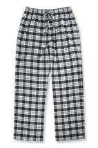 Brooks Brothers Mens Black Plaid Flannel Cotton Pajama Pants, Large L BB-1007 - $68.81