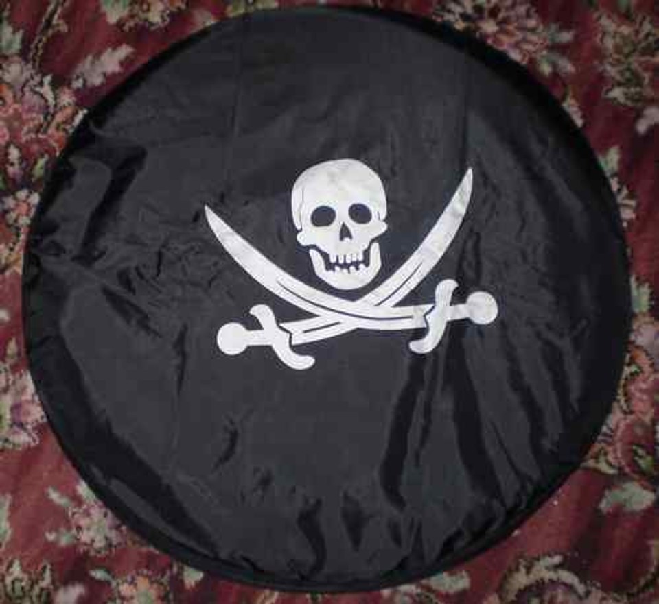 Skull soft wheel cover rear spare tyre danger wheelcover in all sizes ! - $21.69