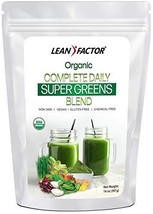 Organic Super Greens Blend - Complete Daily Superfood Formula - Barley Grass + W - £22.94 GBP