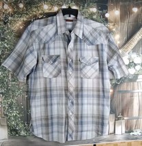 Cobra Creek Western Men&#39;s Shirt Size XL Pearl Snap Short Sleeve Pockets  - £8.52 GBP