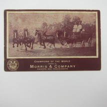 Postcard Morris &amp; Company Supreme Brand Horses Champions of the World Antique - £15.02 GBP