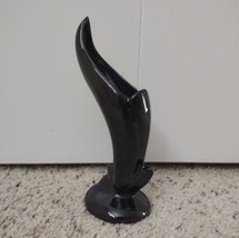 Van Briggle Pottery Calla Lily Vase 9&quot; Black - £38.23 GBP