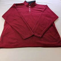 Faded Glory FG43469 Men's Red 1/4 Zip Pullover Sweatshirt Long Sleeve Size Large image 10