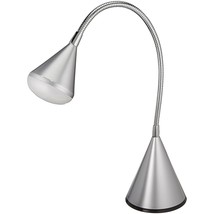 OttLite Cone LED Desk Lamp with Flexible Neck (Silver) - Lightweight &amp; Adjustabl - £58.51 GBP