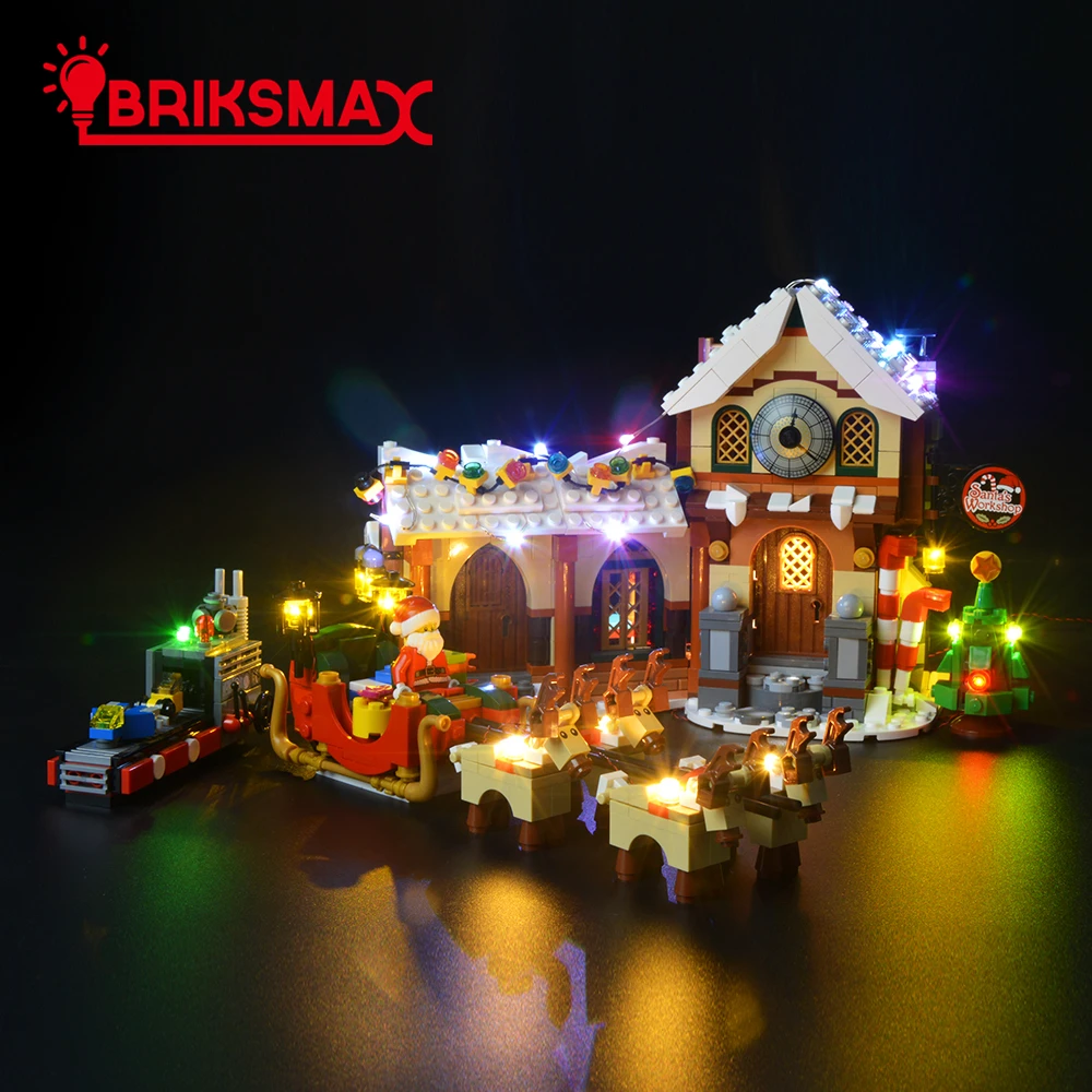 BriksMax Led Light Up kit For 10245 Christmas Santa&#39;s Workshop - £42.83 GBP