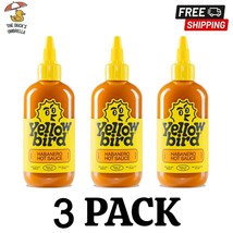 Yellowbird Hot Sauce Habanero Peppers Garlic Spicy Spice 9.8 oz. - 3 Pack - £22.48 GBP