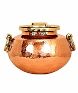 Pure Steel Copper Hammered Design with Tin Lining Chafing Dish with Bras... - $616.57 CAD