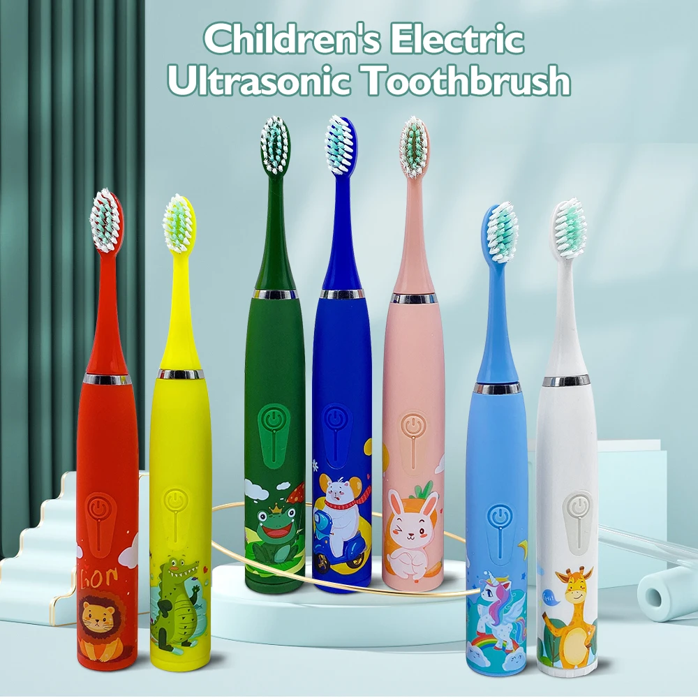 House Home Children&#39;s Electric Toothbrush Sonic Children&#39;s Toothbrush Cartoon Ch - £19.66 GBP