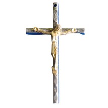 Vintage Religieux Crucifix Pendentif Fabriqué En Italie Dq - $33.65