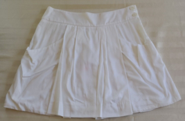 NWT Lacoste White Cotton Pleated Tennis Skirt  Misses Size 42 (10) - $29.69