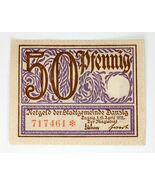 1919 Gratuito Città Di Danzig 50 Pfennig Notgeld (Extra Sottile XF ) Pol... - $132.75