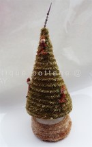 Antique Music Windup Christmas Tree Pipe Cl EAN Er Santa Ornament Mercury Glass Tp - £98.75 GBP