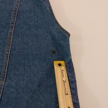 Hey Man RN#67225 Men’s Large Blue Cotton Pure Comfort Denim Vest Multi-Pocket image 3