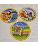 Vintage 1977 Ronald McDonald&#39;s Set Of 3 Plastic Collectors Plates Melamine - $40.16 CAD