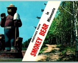 Dual View Banner Greetings From Smokey Bear in Minnesota UNP Chrome Post... - $8.87