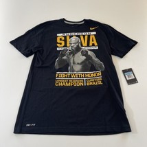 Nike Men&#39;s Anderson Silva T-Shirts Black 634443 010 Size M - £59.36 GBP