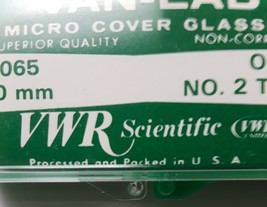 Micro Cover Glasses - VWR Scientific - #48395-065 - No. 2 thicknes - 24 ... - $11.10 CAD