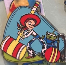 Disney Pixar Toy Story Cowgirl Jessie Little Green Man Pin - $11.88