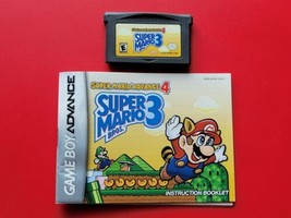 GBA Super Mario Advance 4 with Manual Nintendo Game Boy Advance Authentic Saves - £42.42 GBP