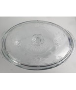 Vintage Anchor Hocking SAVANNAH Floral Glass Oval 2 Qt Casserole Dish wi... - £19.65 GBP