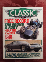 Rare Classic Sportscar Magazine October 1983 Lamborghini Miura V16 Brm - £12.74 GBP