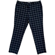 Vince Camuto Black White Squares Dress Pants Straight sz 12 Checkered Wi... - $21.26