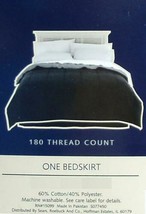 COLORMATE  BLACK  TWIN  SIZE  TAILORED BED SKIRT BEDDING NEW - $18.87