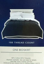 COLORMATE  BLACK  TWIN  SIZE  TAILORED BED SKIRT BEDDING NEW - £15.12 GBP