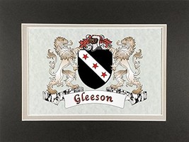 Gleeson Irish Coat of Arms Print - Frameable 9&quot; x 12&quot; - $19.55