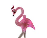 Gallerie II Glass Art Glass Santa Flamingo Ornament NWTs 3 Inch Coastal ... - £12.92 GBP