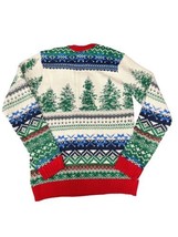 Blizzard Bay Mens Multicolor Ugly Chirstmas Reindeer Pullover Sweater Size Small - £16.03 GBP