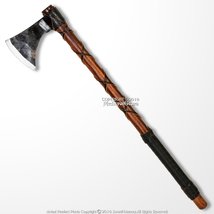Medieval Gears Brand 26&quot; Steel Viking Axe Medieval Renaissance Hatchet Solid Woo - £49.52 GBP