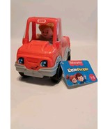 Fisher Price Little People Orange Pick Up Truck Car Vehicle &amp; Figure New - $177.09 MXN