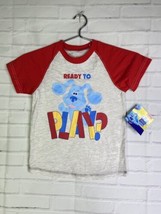 Blue&#39;s Clues and You Blue Play Short Sleeve Tee T-Shirt Top Kids Boys Gi... - £11.83 GBP