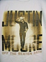 Justin Moore T Shirt-Off The Beaten Path-Large - £11.86 GBP