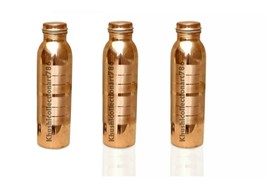 Beautiful Copper Water Bottle Drinking Tumbler Health Benefits 1000ML Se... - £37.37 GBP