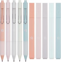 10 PCS Aesthetic Highlighters and Gel Pens With Soft Ink And Tip - £28.79 GBP