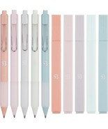 10 PCS Aesthetic Highlighters and Gel Pens With Soft Ink And Tip - £28.20 GBP