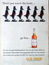 Old Crow the greatest name in bourbon Dont watch the birds 1964 Vintage ... - €10,88 EUR
