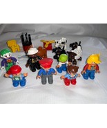 Duplo LEGO  Lot Of 12 People Animals Dogs Cat Women men Plus Extra - $34.09 CAD