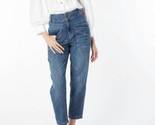 Esqualo High Rise Barrel Jeans Blue - $58.00