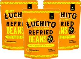 Gran Luchito Mexican Refried Beans with Smoky Chipotle, 3-Pack 15 oz. Po... - £20.87 GBP