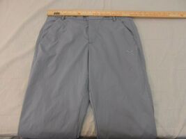 Adult Mens Puma Sport Lifestyle Gray Golfing Pants Polyester / Elastane ... - $22.30
