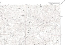 Swales Mountain, Nevada 1958 Vintage USGS Topo Map 7.5 Quadrangle Topographic - £18.87 GBP
